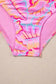 One Piece Swimsuit Floral High Waist Monokini