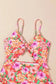 One Piece Swimsuit Floral Ruffle One-Piece Swimsuit