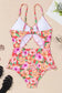 One Piece Swimsuit Floral Ruffle One-Piece Swimsuit