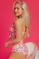 One Piece Swimsuit Floral Ruffle One-Piece Swimsuit