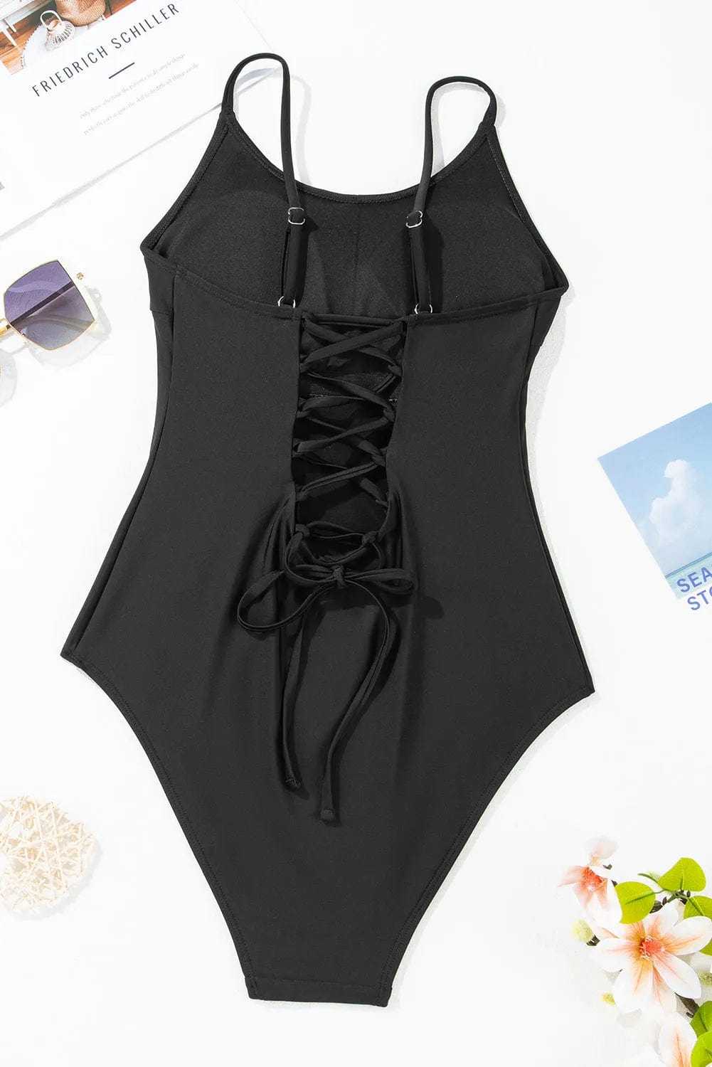 One Piece Swimsuit Open Back One-Piece Swimsuit