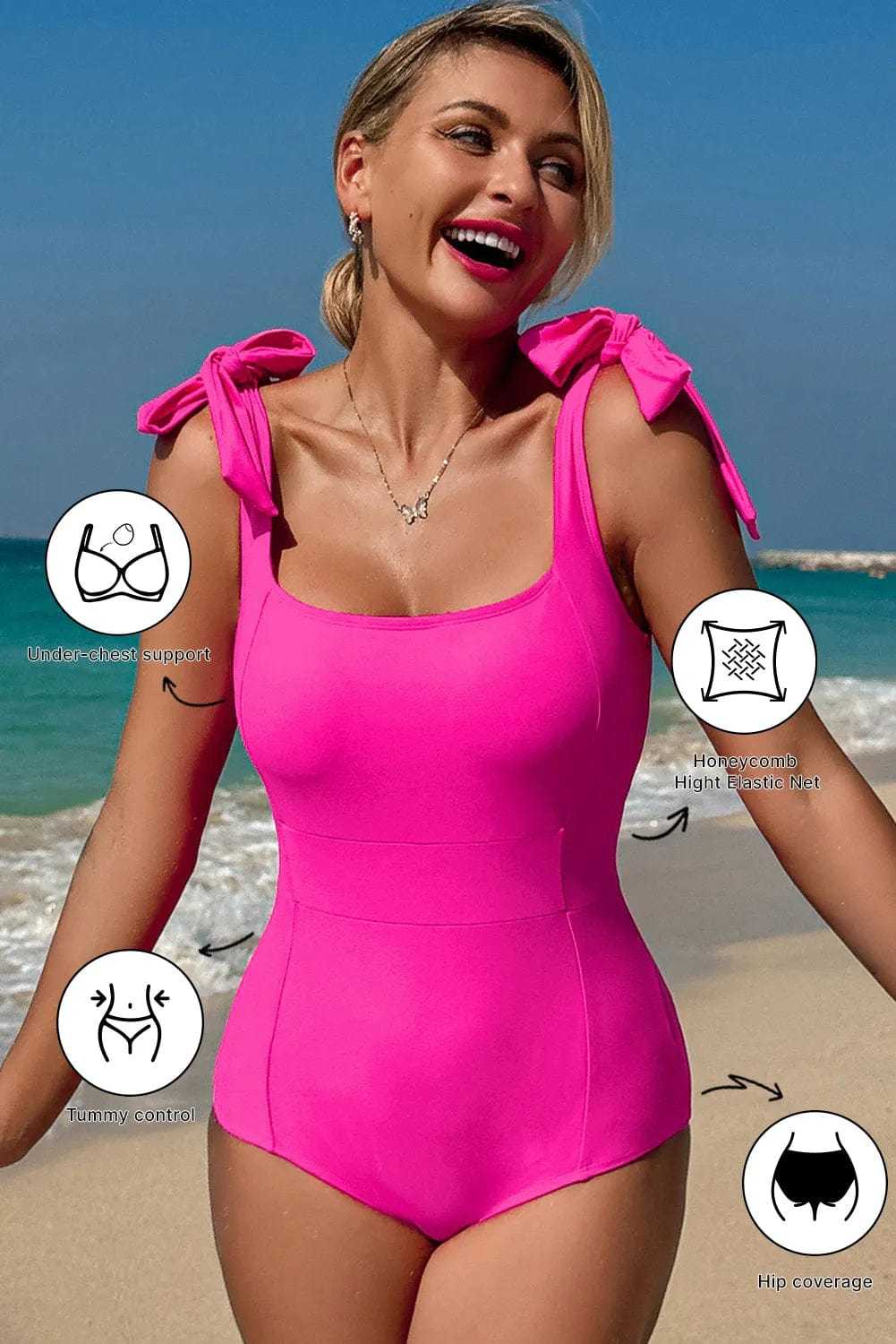 One Piece Swimsuit Rose Radiance Swimsuit