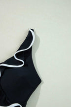 One Piece Swimsuit Ruffled One Piece Swimsuit