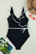 One Piece Swimsuit Ruffled One Piece Swimsuit