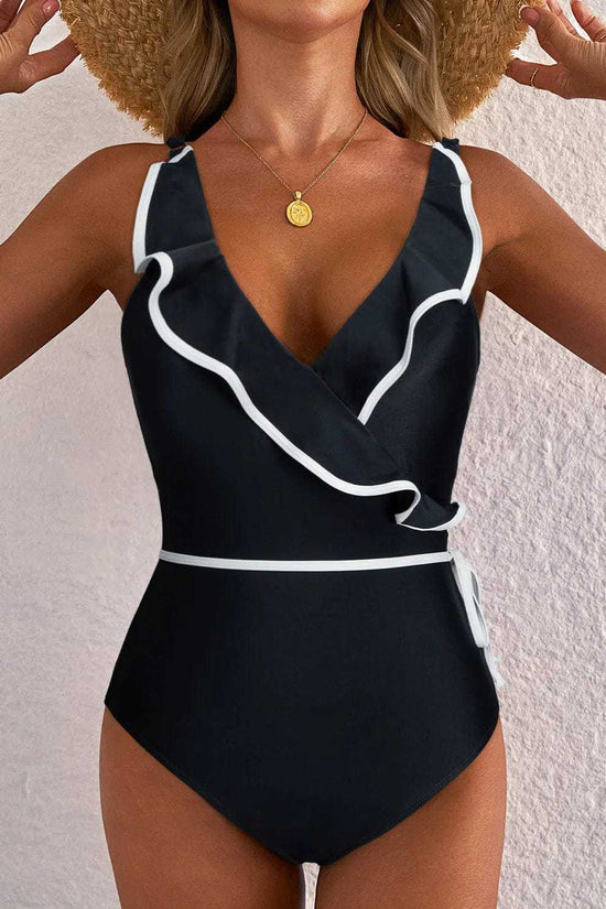 One Piece Swimsuit Ruffled One Piece Swimsuit