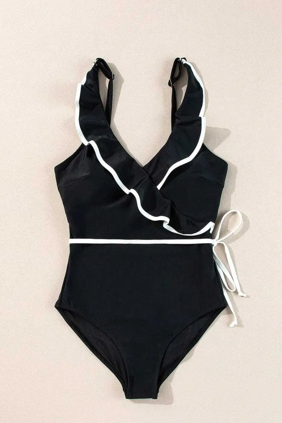 One Piece Swimsuit Ruffled One Piece Swimsuit