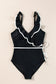 One Piece Swimsuit Ruffled One Piece Swimsuit