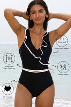 One Piece Swimsuit Ruffled One Piece Swimsuit