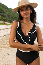 One Piece Swimsuit Ruffled One Piece Swimsuit