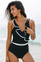 One Piece Swimsuit Ruffled One Piece Swimsuit