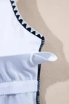 One Piece Swimsuit Stylish Monochrome Swimsuit