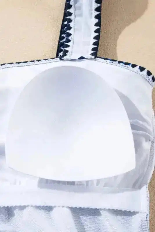 One Piece Swimsuit Wide Straps One Piece Swimsuit