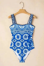 One Piece Swimsuit Wide Straps One Piece Swimsuit