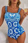 One Piece Swimsuit Wide Straps One Piece Swimsuit