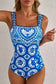 One Piece Swimsuit Wide Straps One Piece Swimsuit