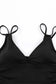 One-Piece Swimsuits Black Ribbed One Piece Swimsuit – Flattering V-Neck Design