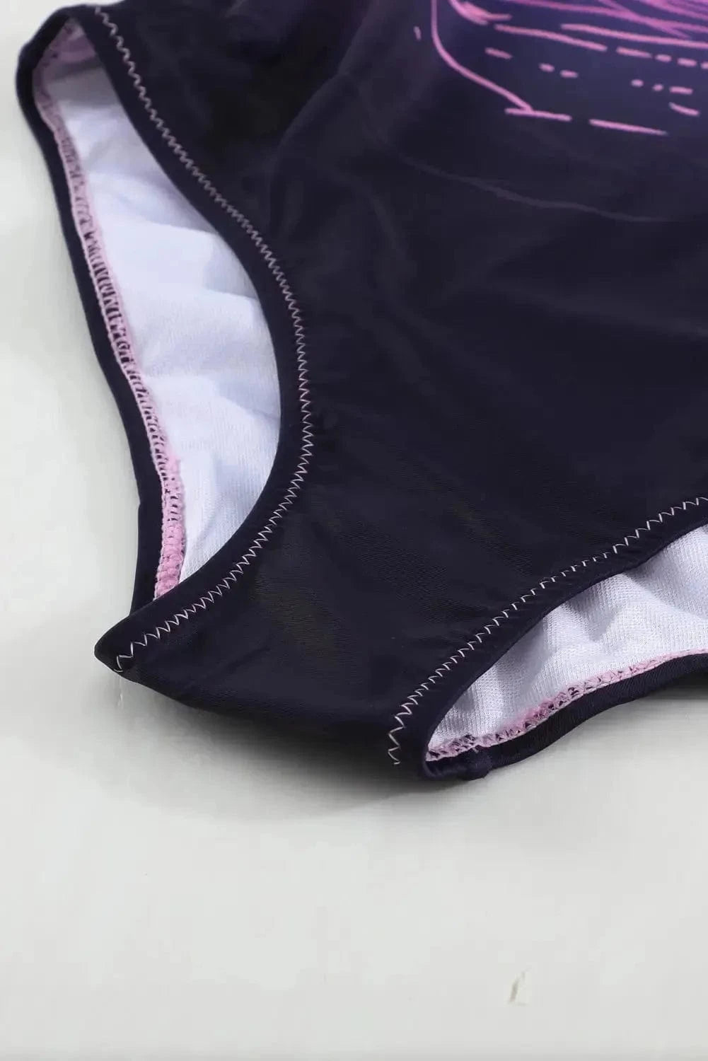 One-Piece Swimsuits Criss Cross One-Piece Swimsuit - Purple Gradient