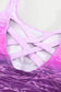 One-Piece Swimsuits Criss Cross One-Piece Swimsuit - Purple Gradient
