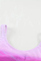 One-Piece Swimsuits Criss Cross One-Piece Swimsuit - Purple Gradient