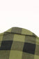 Outerwear Blue Turn-down Collar Plaid Shirt Jacket