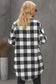 Outerwear Blue Turn-down Collar Plaid Shirt Jacket