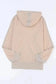 Outerwear Khaki Thermal Waffle Knit Full Zipper Hooded Jacket