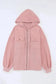 Outerwear Zip-Up Hooded Jacket With Flap Pockets