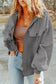 Outerwear Zip-Up Hooded Jacket With Flap Pockets