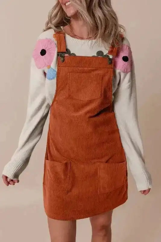 Overall Dresses Urban Chic Corduroy Overall Dress