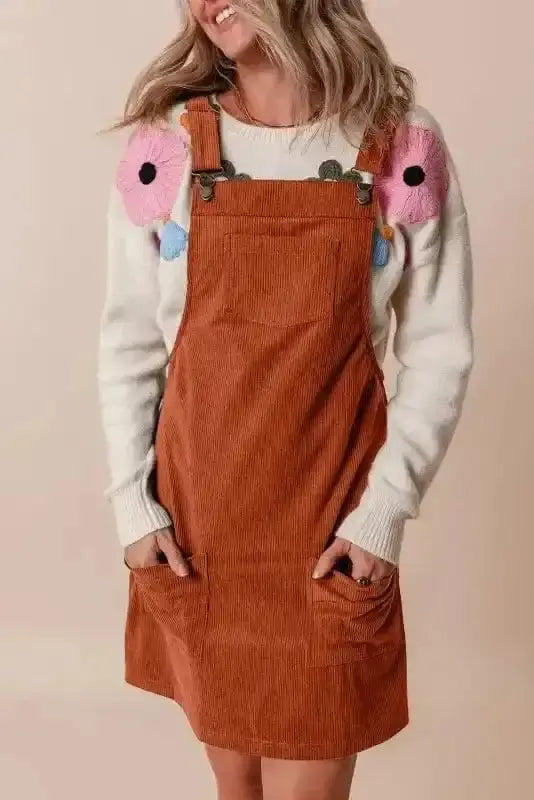 Overall Dresses Urban Chic Corduroy Overall Dress
