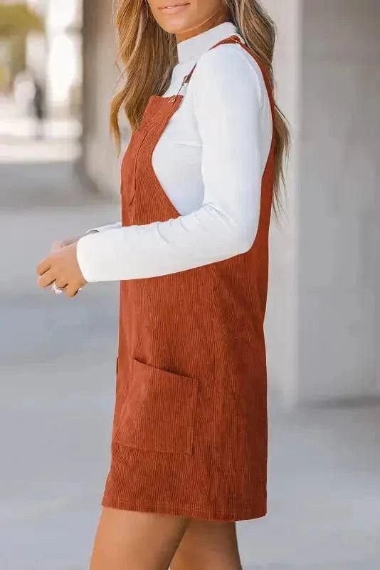 Overall Dresses Urban Chic Corduroy Overall Dress