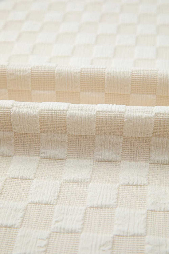 Overalls Checkered Wide-Leg Overalls