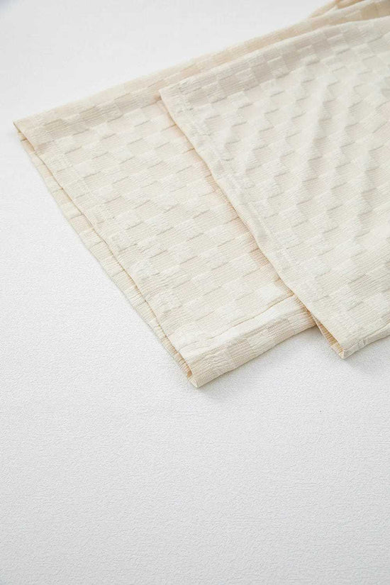 Overalls Checkered Wide-Leg Overalls