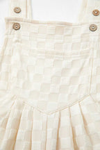 Overalls Checkered Wide-Leg Overalls