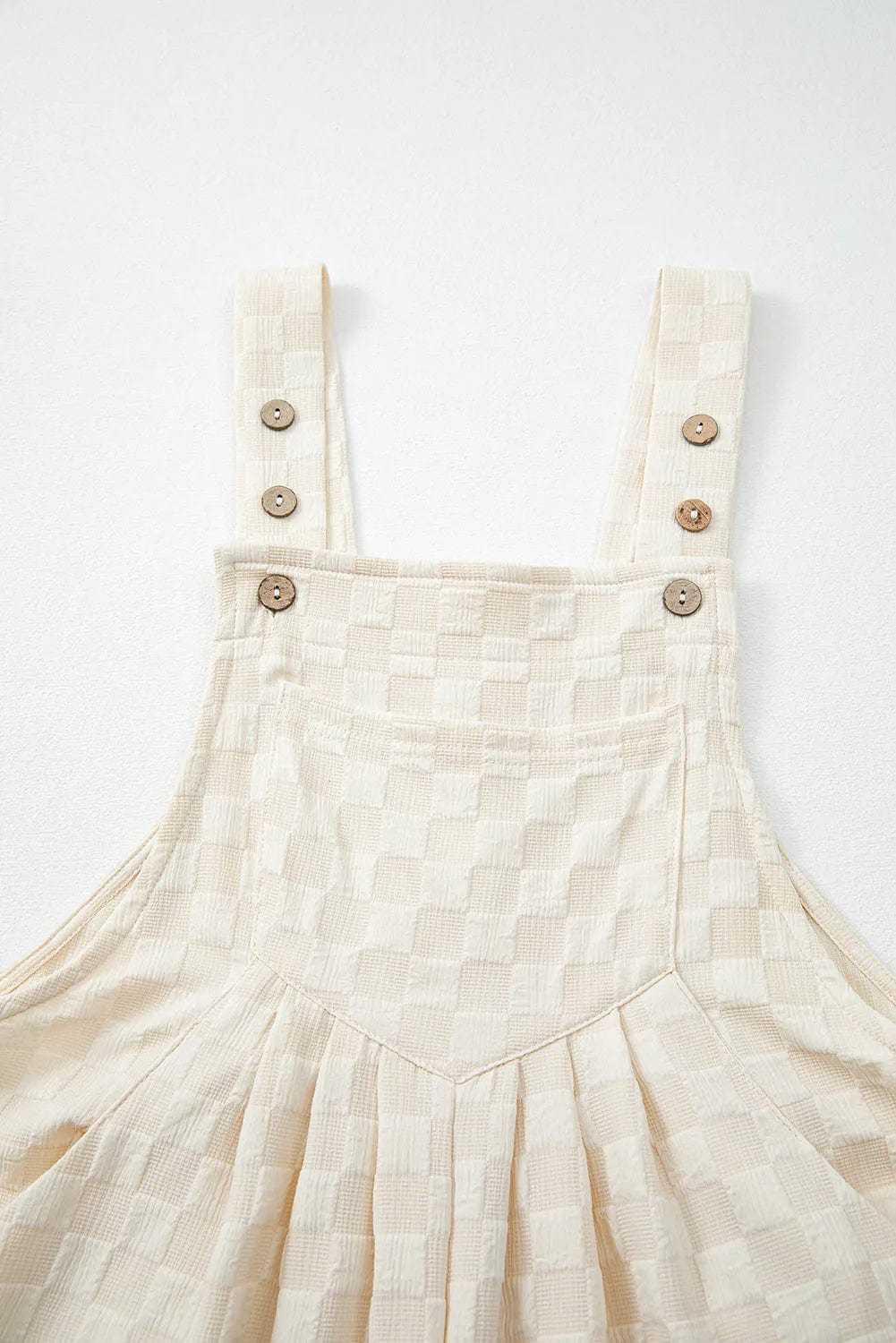 Overalls Checkered Wide-Leg Overalls