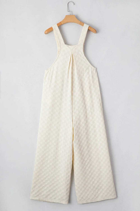 Overalls Checkered Wide-Leg Overalls