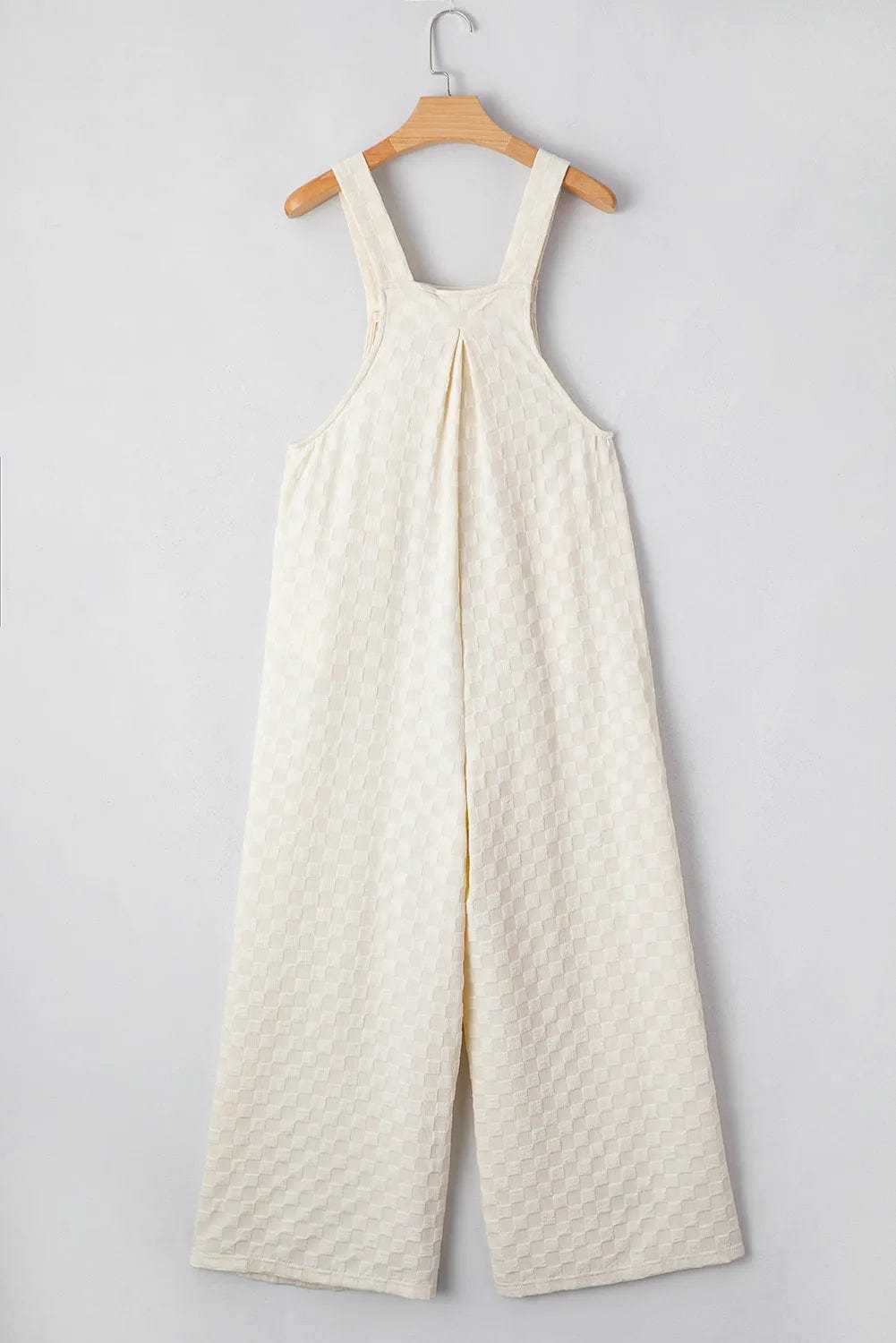 Overalls Checkered Wide-Leg Overalls