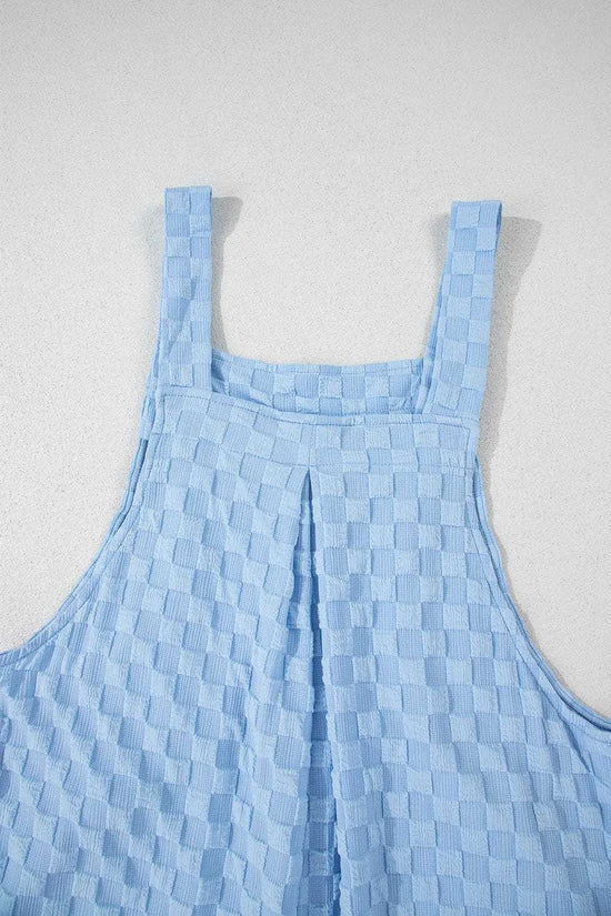 Overalls Checkered Wide-Leg Overalls