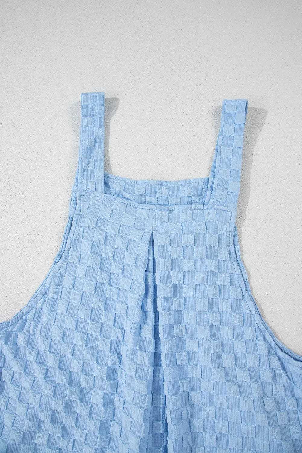 Overalls Checkered Wide-Leg Overalls