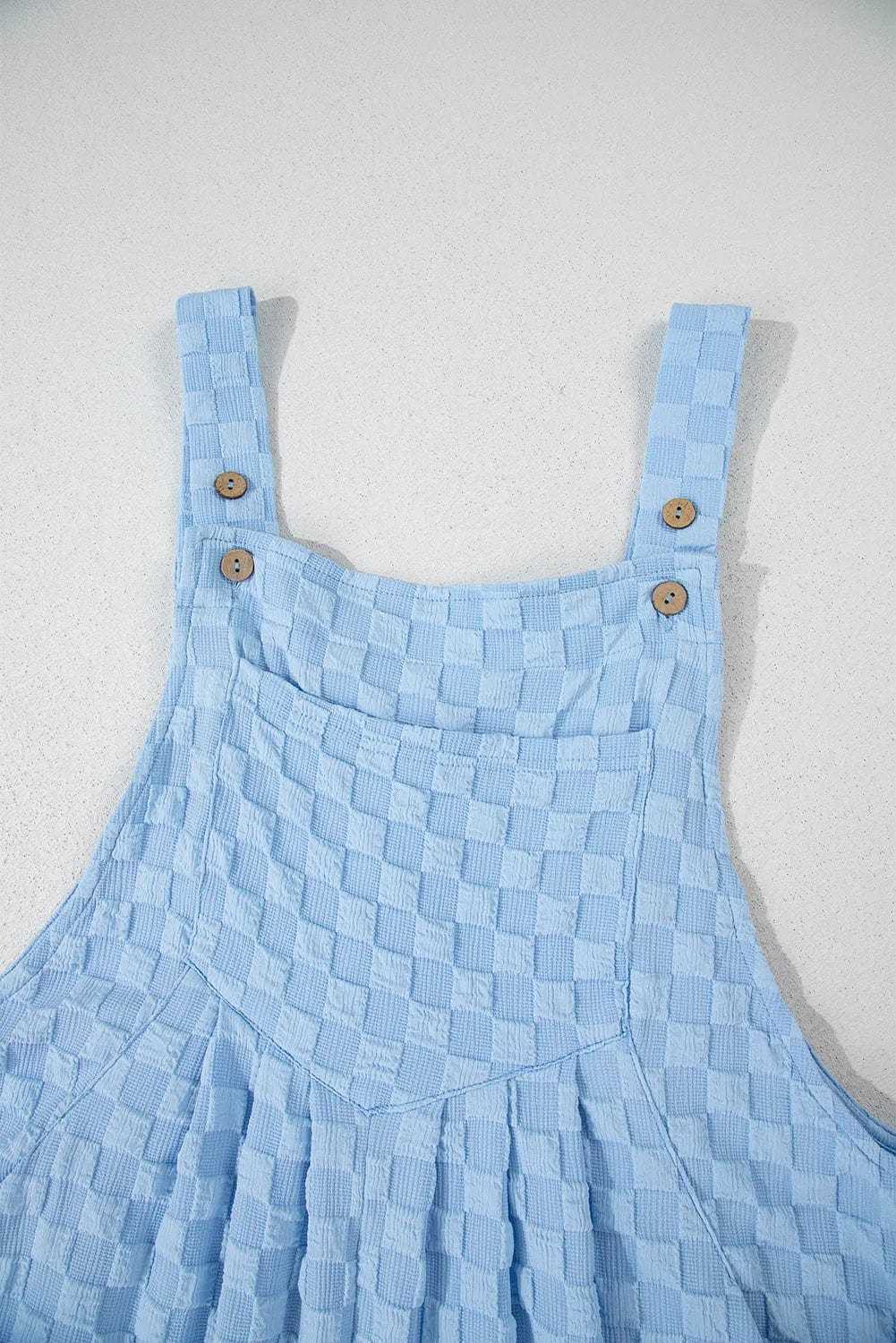 Overalls Checkered Wide-Leg Overalls