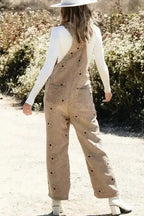 Overalls Floral Corduroy Overalls