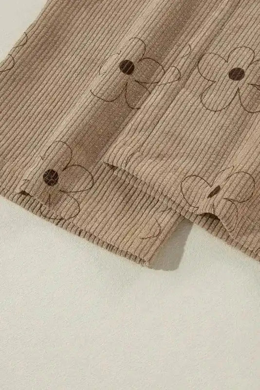 Overalls Floral Corduroy Overalls