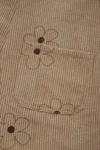 Overalls Floral Corduroy Overalls