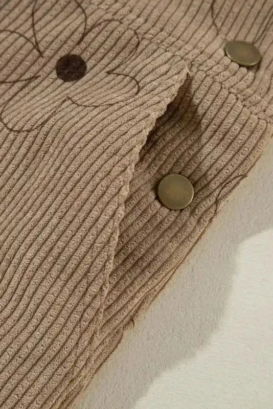 Overalls Floral Corduroy Overalls