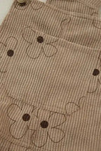 Overalls Floral Corduroy Overalls