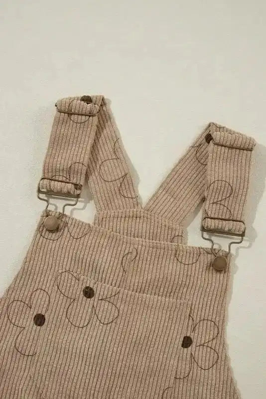 Overalls Floral Corduroy Overalls