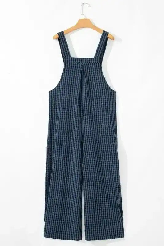 Overalls Highland Chic Plaid High-Waist Overalls