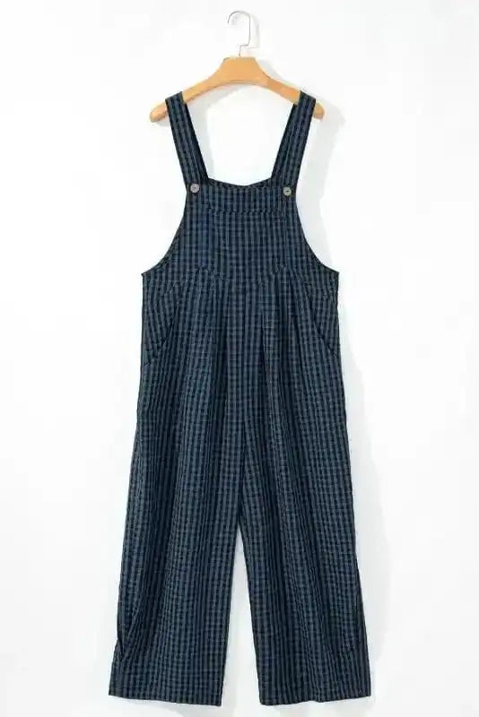Overalls Highland Chic Plaid High-Waist Overalls