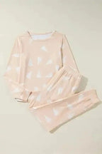 Pajama Sets Apricot / S / 95%Polyester+5%Elastane Holiday Harvest Two-Piece PJs