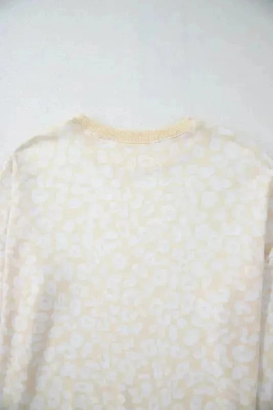 Pajama Sets Cheetah Comfort Cozy Loungewear Set